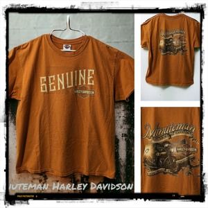 Minuteman Harley Davidson T-Shirt Double Sided Men's XL